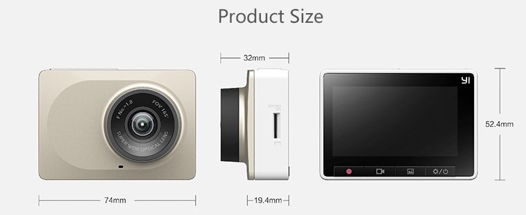 Видеорегистратор Xiaomi Yi WiFi DVR Характеристики. Отзывы. Цена. Обзор 